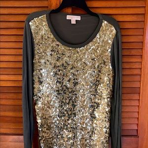 Michael Kors beautifully sequined blouse.